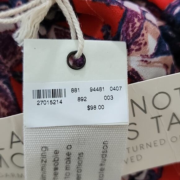 Happy X Nature Kate Hudson Phoenix Butterfly Ruffled Red Mini Dress XXS - Picture 12 of 15